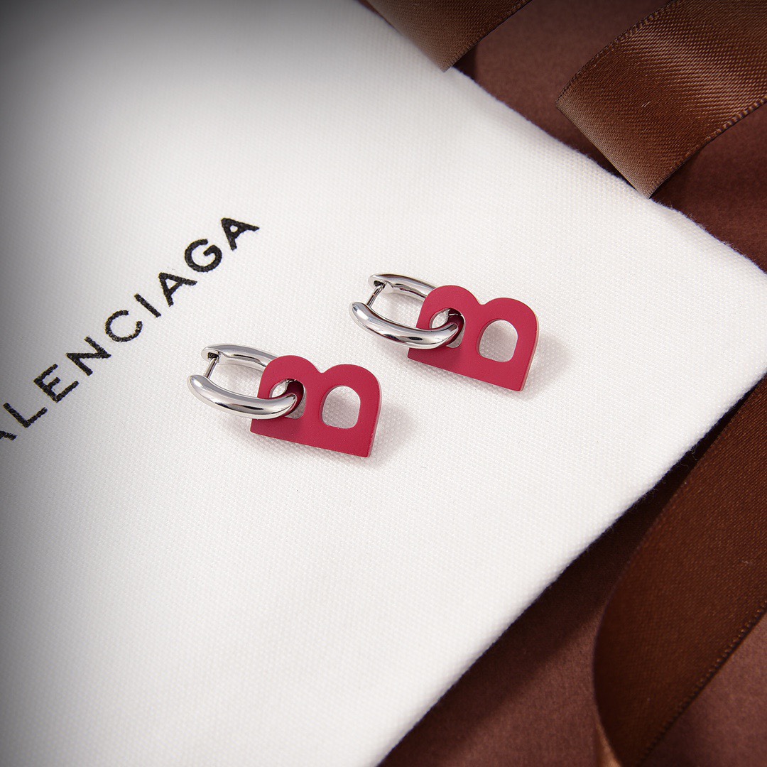 Balenciaga B Chain XS Earrings - PerfectKickZ
