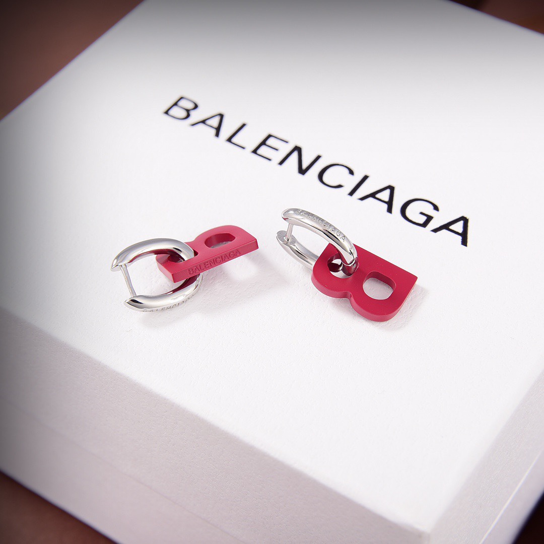 Balenciaga B Chain XS Earrings - PerfectKickZ