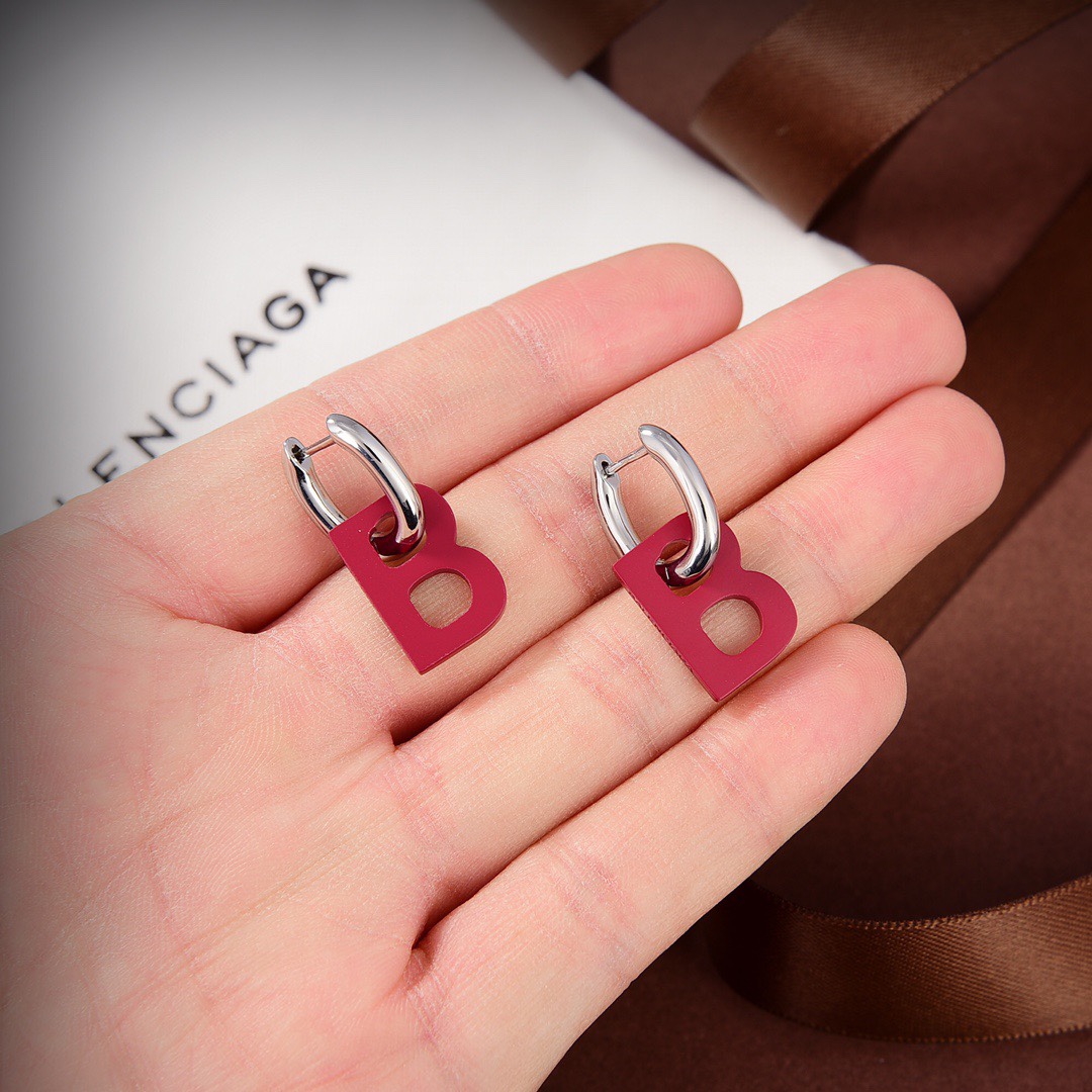 Balenciaga B Chain XS Earrings - PerfectKickZ