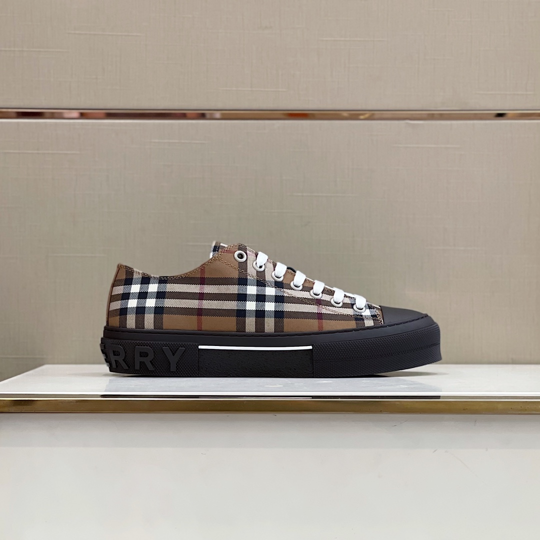 Burberry Vintage Check Cotton Sneakers - PerfectKickZ