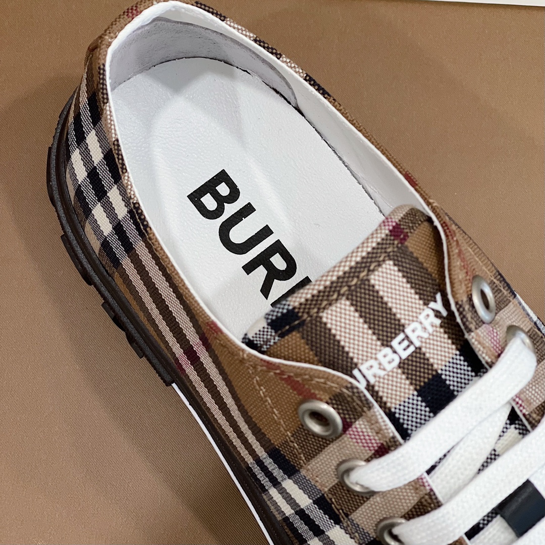 Burberry Vintage Check Cotton Sneakers - PerfectKickZ
