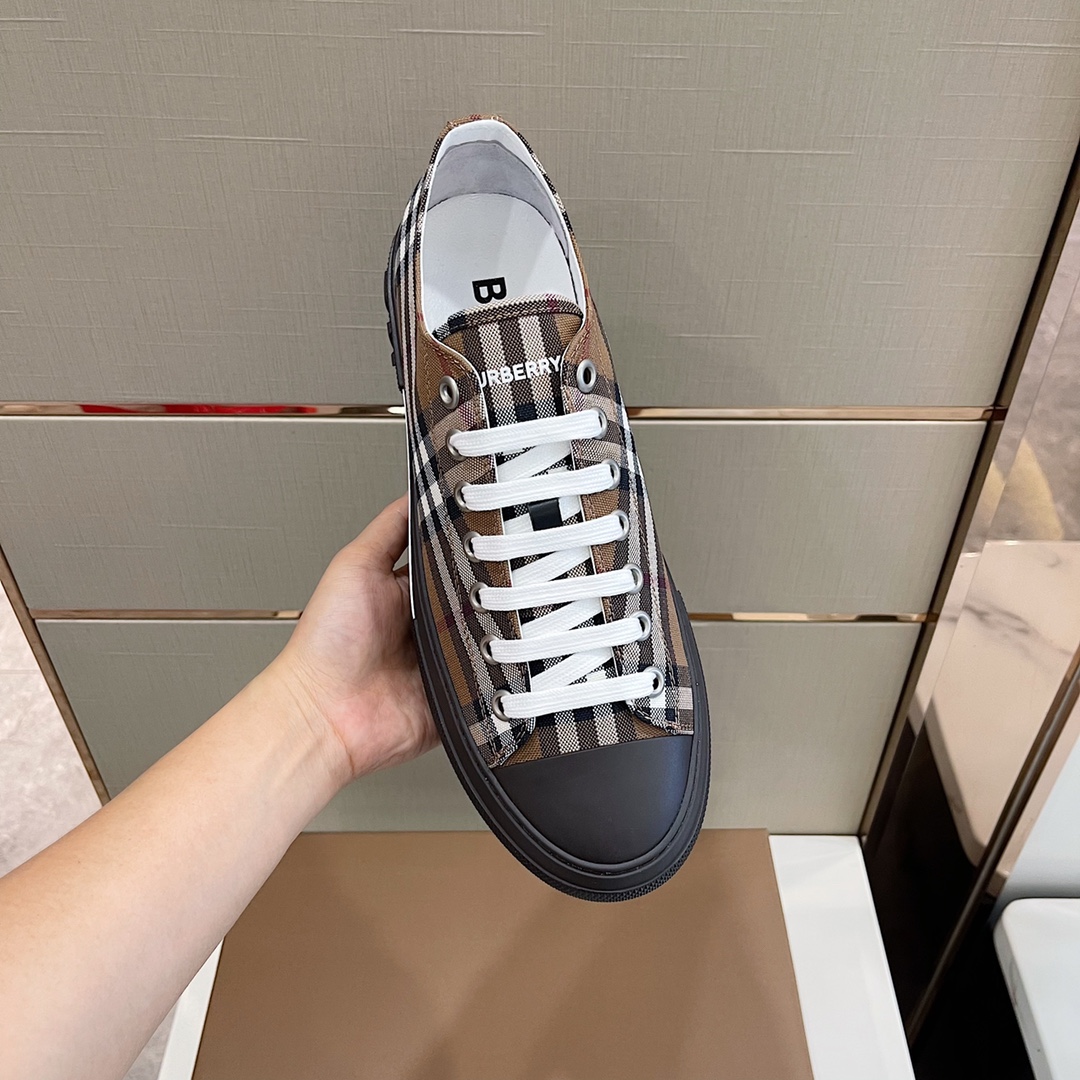 Burberry Vintage Check Cotton Sneakers - PerfectKickZ