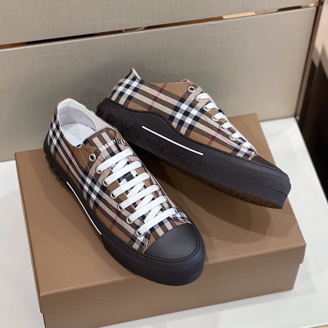 Burberry Vintage Check Cotton Sneakers - PerfectKickZ
