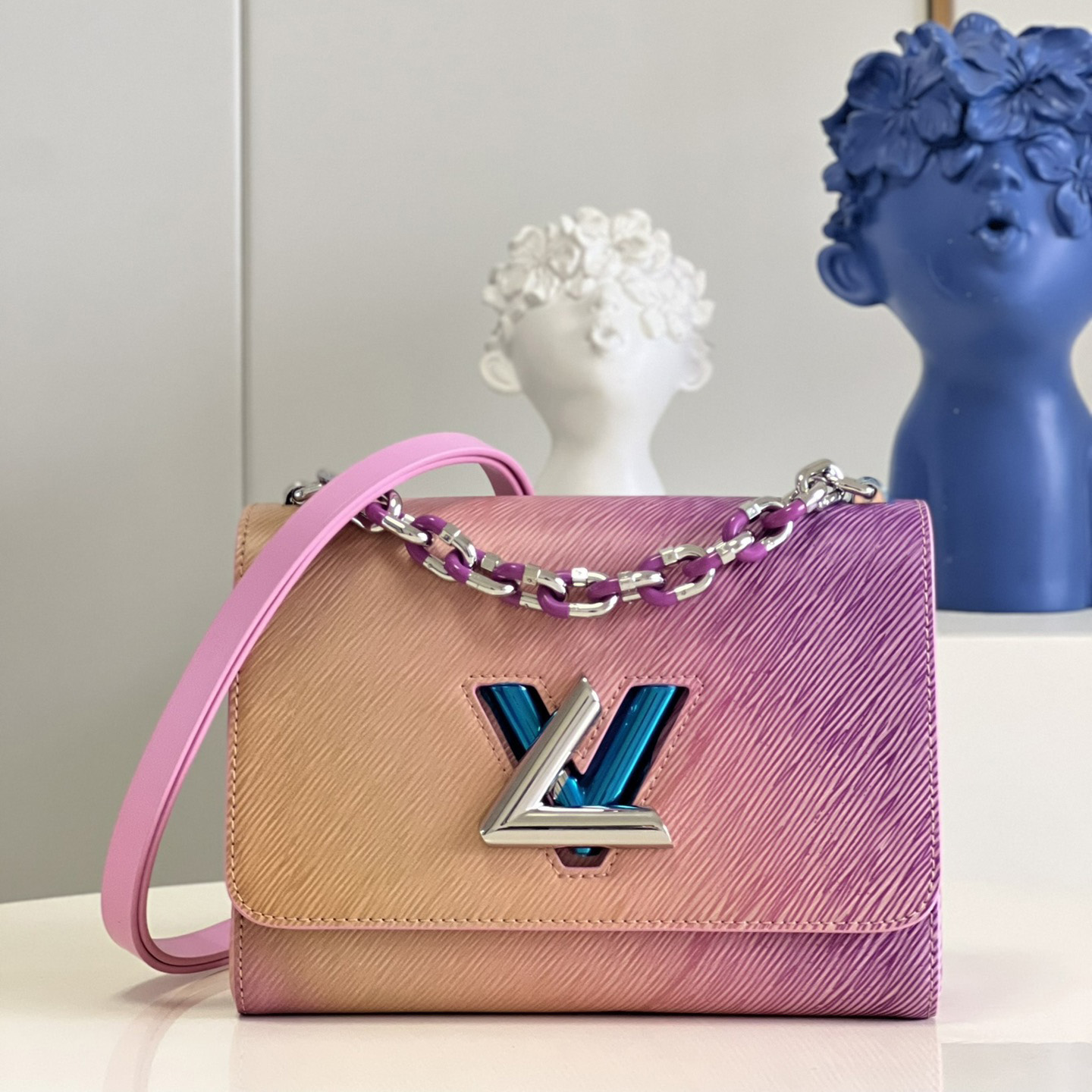 Louis Vuitton Twist MM Handbag(23-17-9.5CM)  M59894 - PerfectKickZ