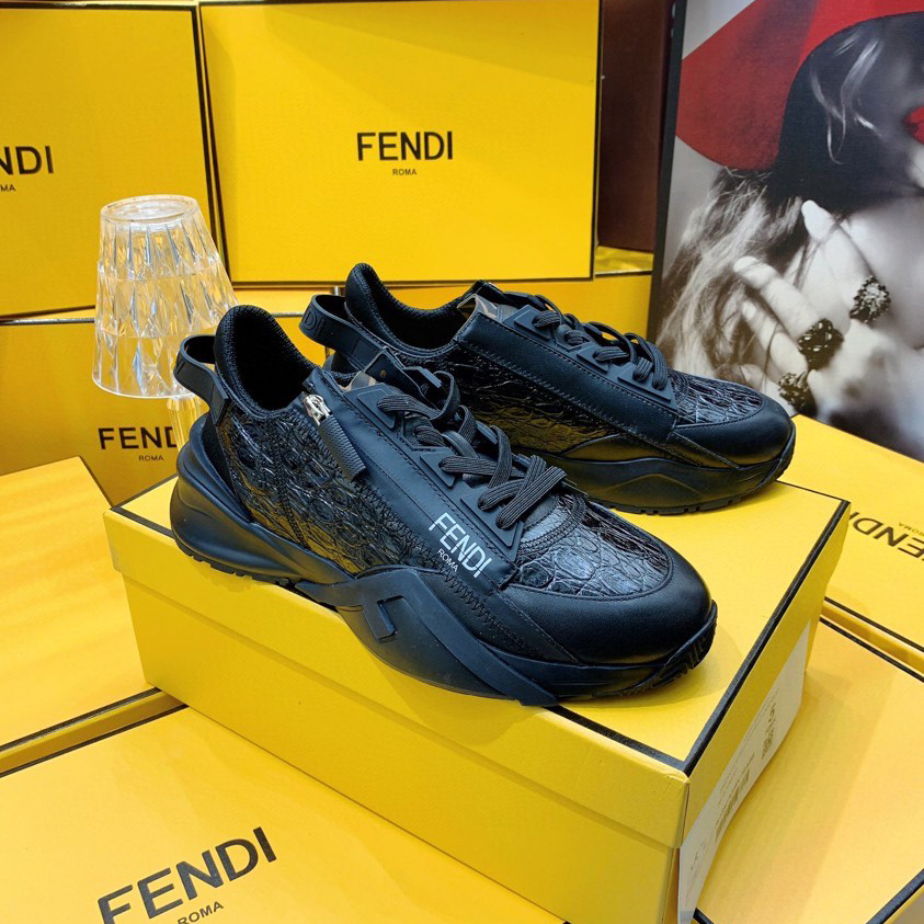 Fendi Flow Beige Suede Low-Tops Sneakers - PerfectKickZ