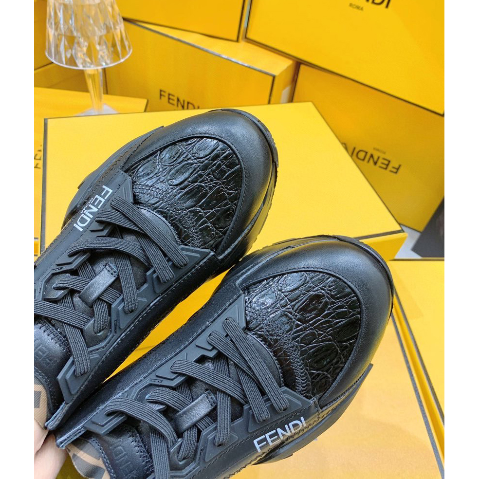 Fendi Flow Beige Suede Low-Tops Sneakers - PerfectKickZ