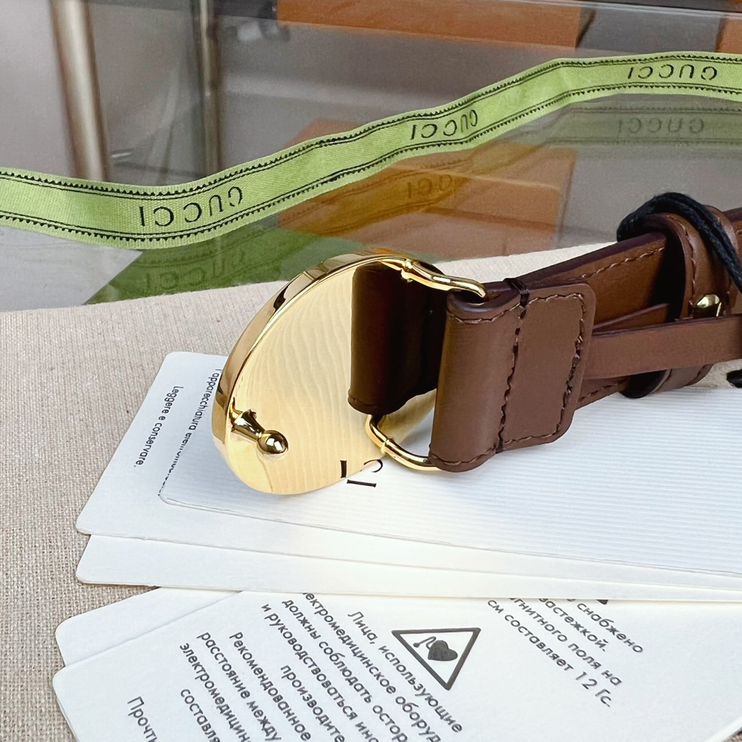 Gucci  Belt With Interlocking G Oval Buckle - PerfectKickZ