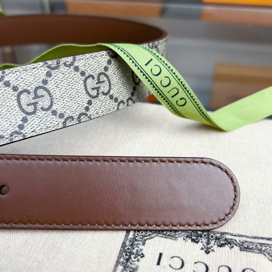 Gucci  Belt With Interlocking G Oval Buckle - PerfectKickZ