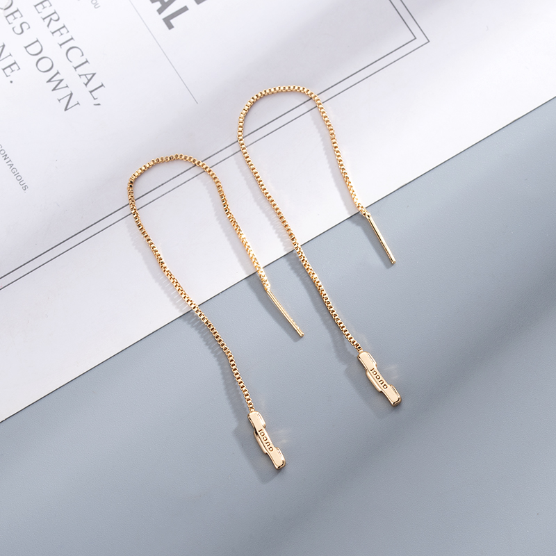 Gucci  Link To Love Chain Earrings With 'Gucci' Bar - PerfectKickZ