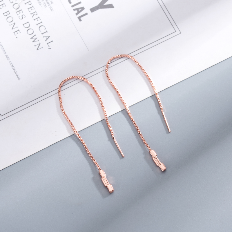 Gucci  Link To Love Chain Earrings With 'Gucci' Bar - PerfectKickZ