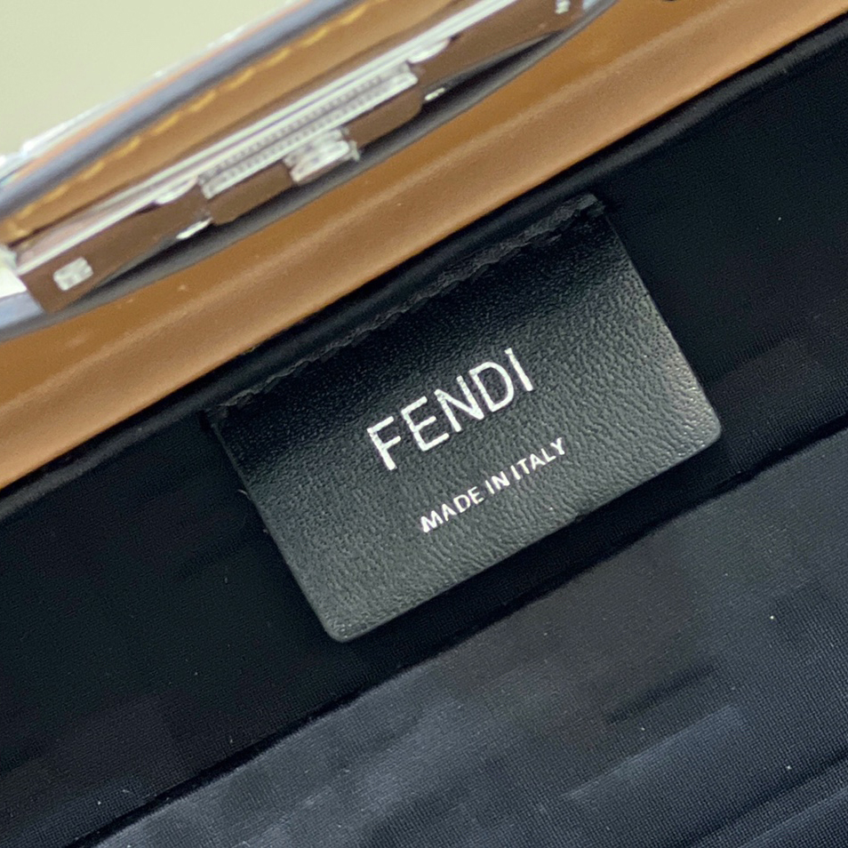 Fendi Baguette Trunk Mini Brown Fabric Bag(18.5-11.5-5cm) - PerfectKickZ