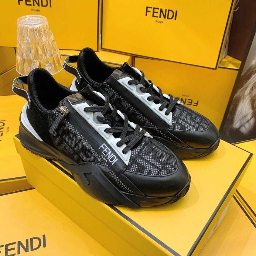 Fendi Flow Beige Suede Low-Tops Sneakers - PerfectKickZ