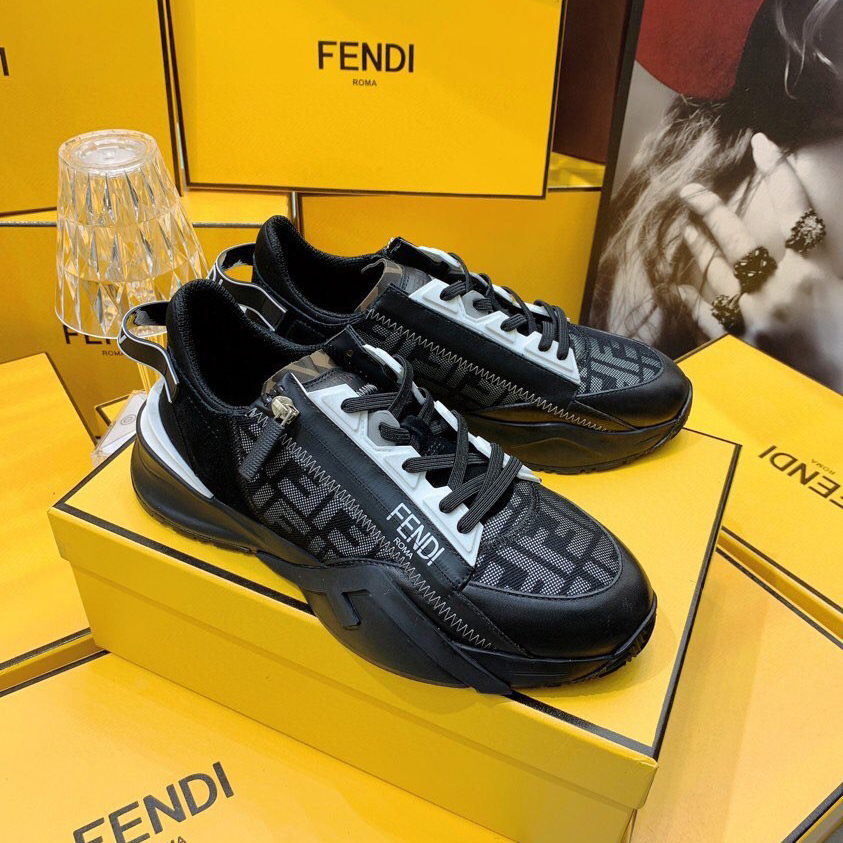 Fendi Flow Beige Suede Low-Tops Sneakers - PerfectKickZ