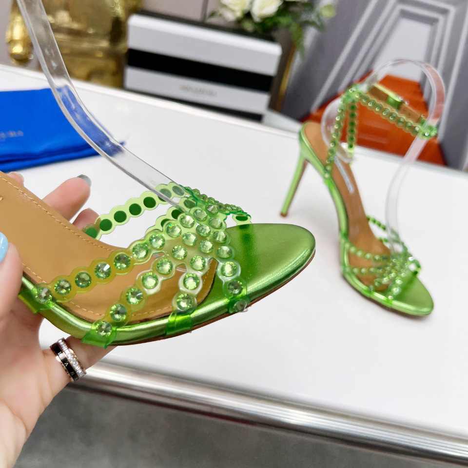 Aquazzura Tequila Plexi Sandal 105 - PerfectKickZ