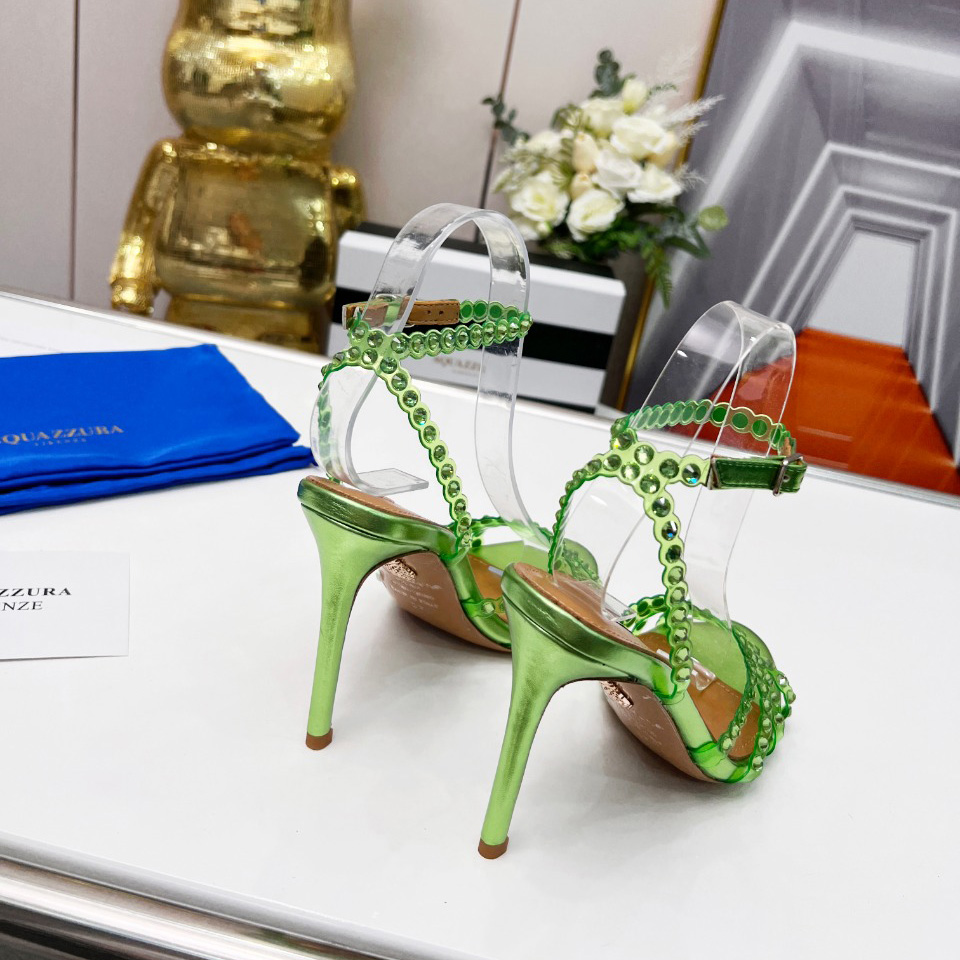 Aquazzura Tequila Plexi Sandal 105 - PerfectKickZ
