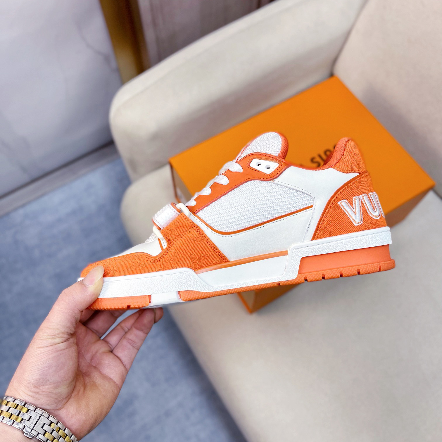 Louis Vuitton Trainer Sneaker(upon uk size) - PerfectKickZ