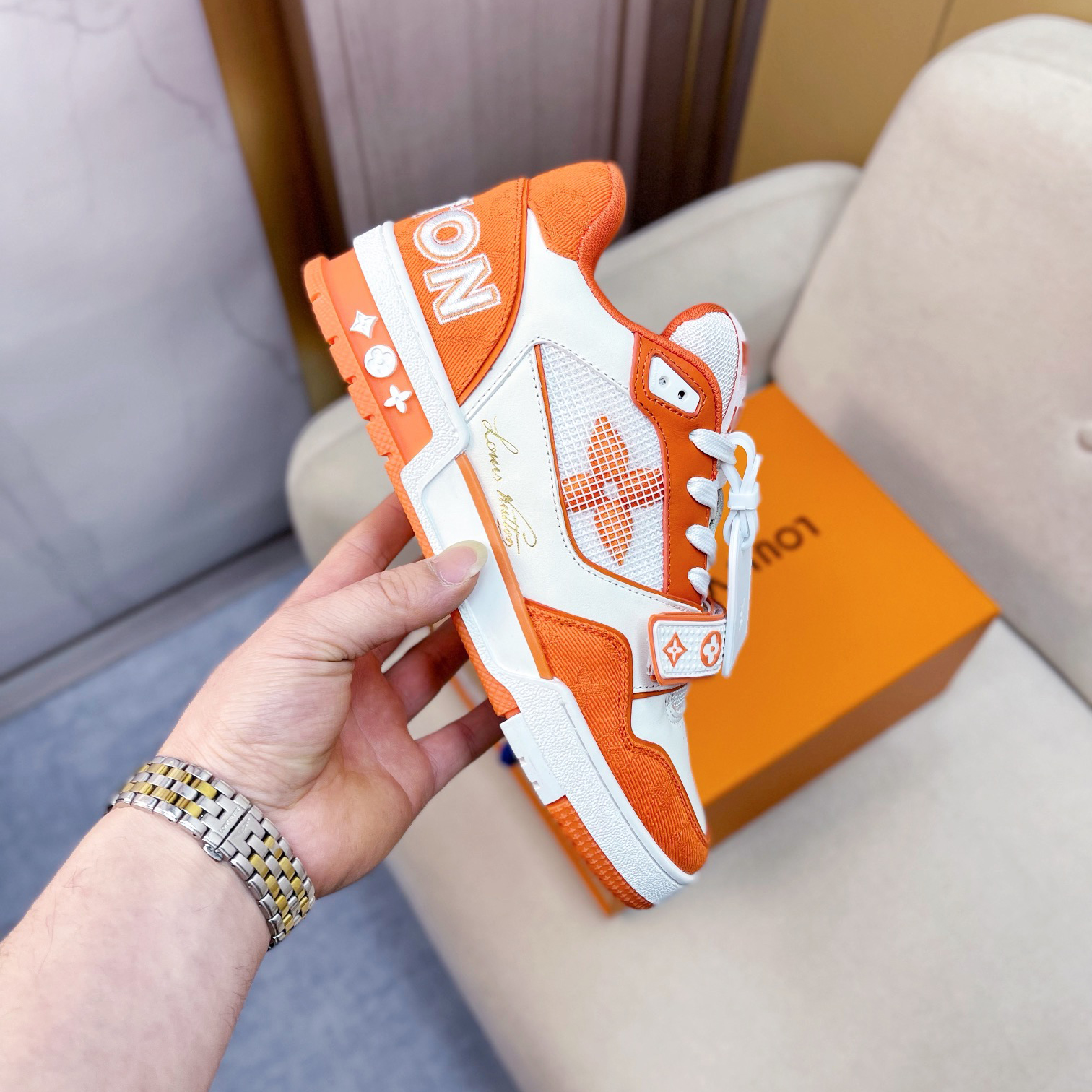 Louis Vuitton Trainer Sneaker(upon uk size) - PerfectKickZ