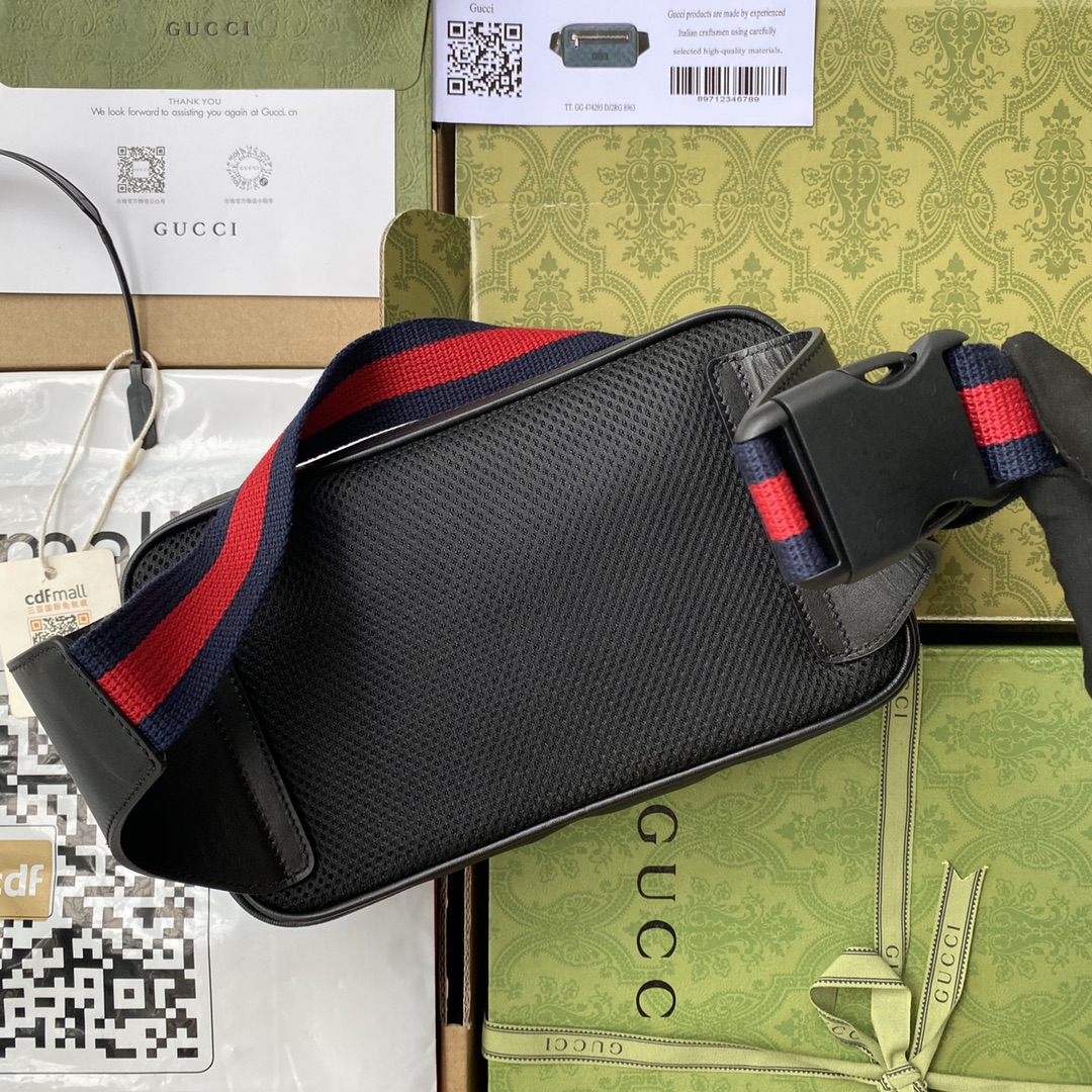 Gucci GG Black Belt Bag(24-14-5CM) - PerfectKickZ