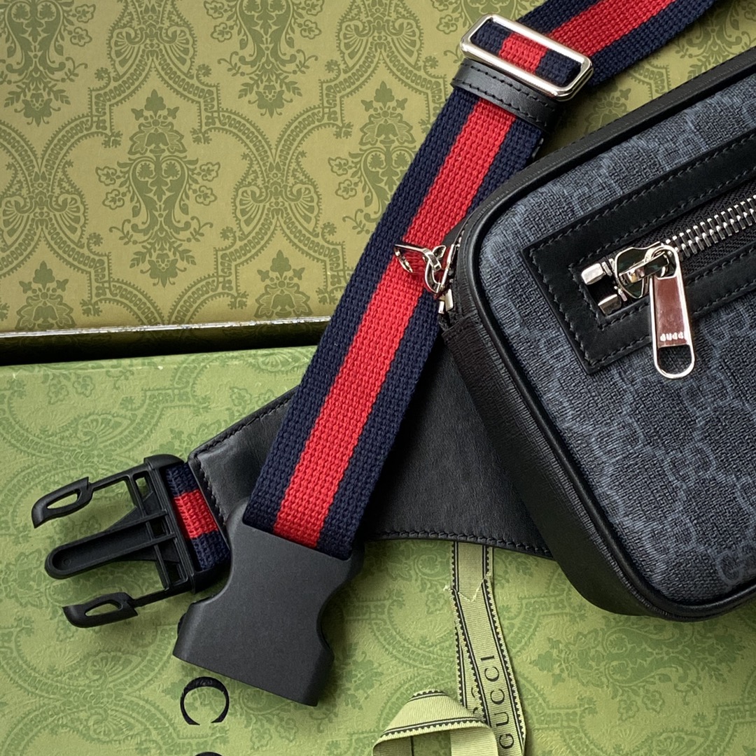 Gucci GG Black Belt Bag(24-14-5CM) - PerfectKickZ