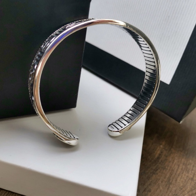 Gucci Bracelet With Double G In Silver - PerfectKickZ