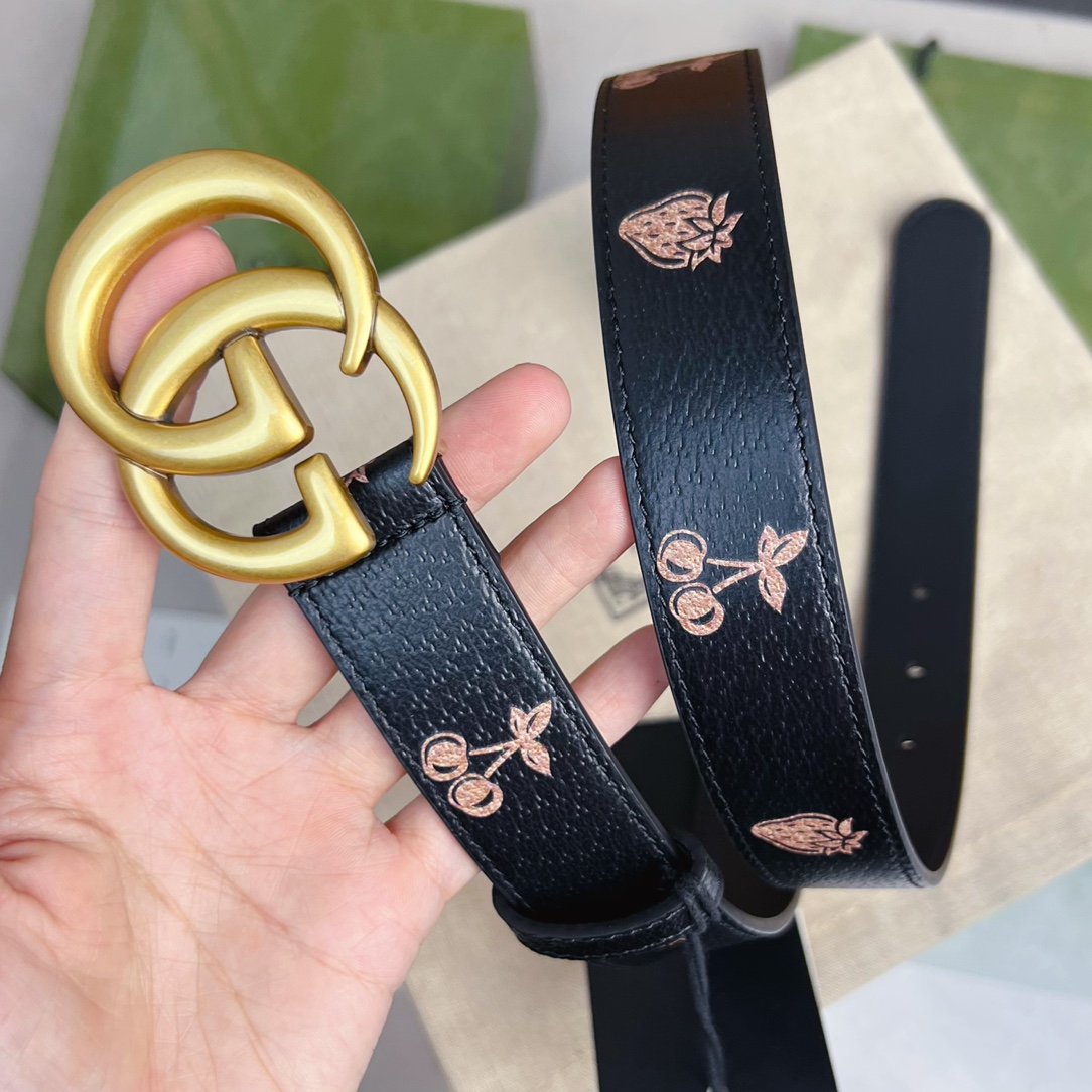 Gucci  GG Marmont Thin Belt - PerfectKickZ
