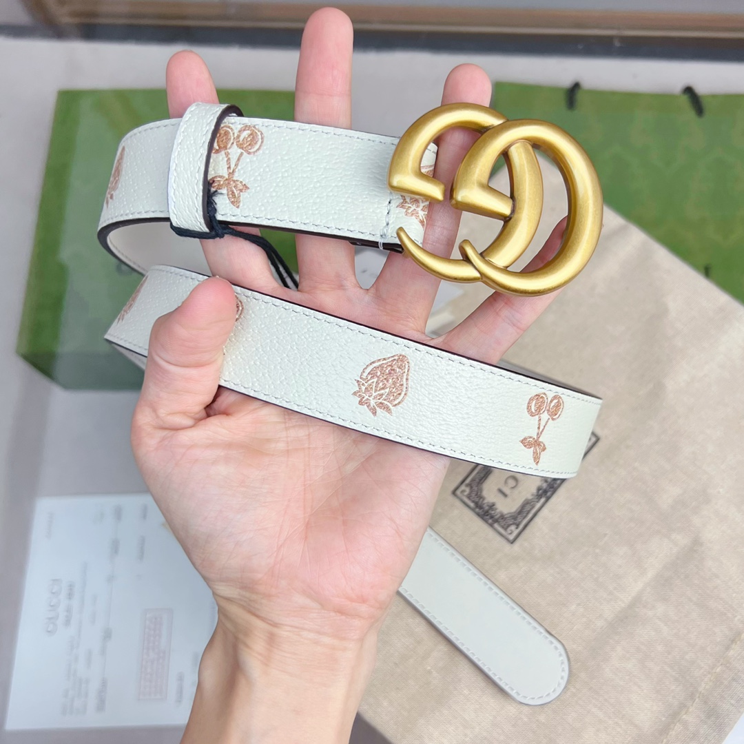 Gucci  GG Marmont Thin Belt - PerfectKickZ