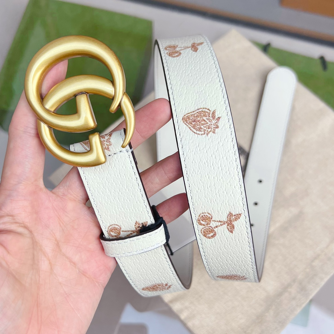 Gucci  GG Marmont Thin Belt - PerfectKickZ