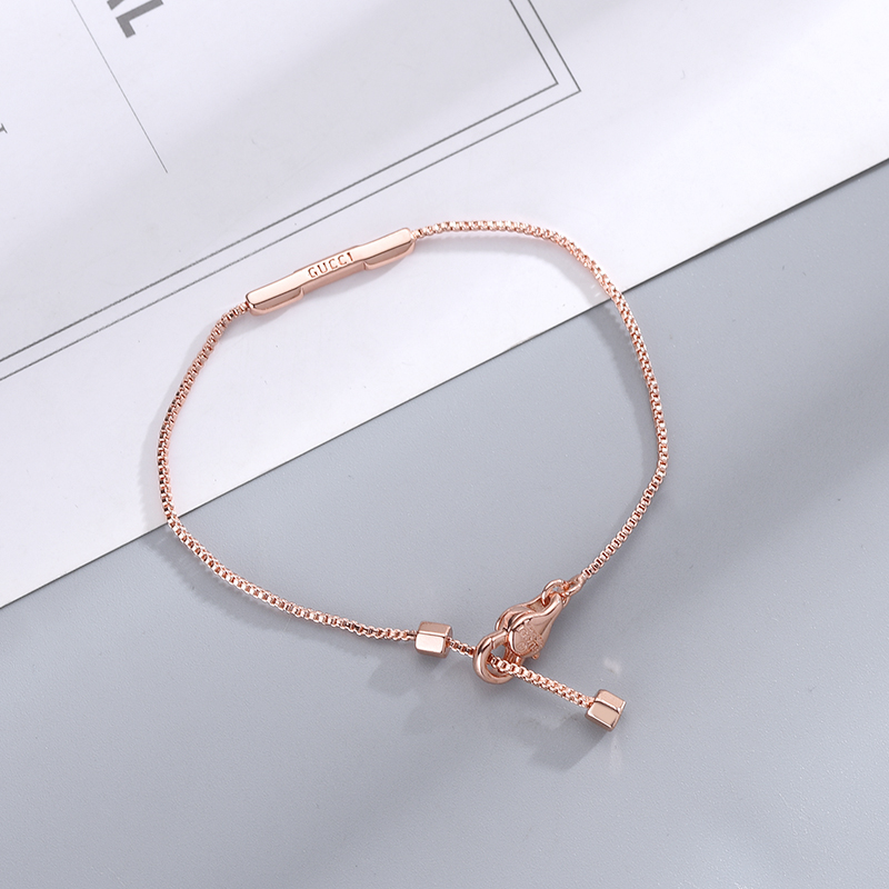 Gucci  Link To Love Bracelet With 'Gucci' Bar - 