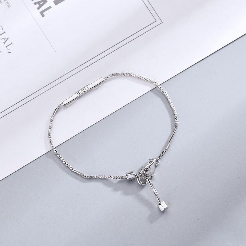 Gucci  Link To Love Bracelet With 'Gucci' Bar - 