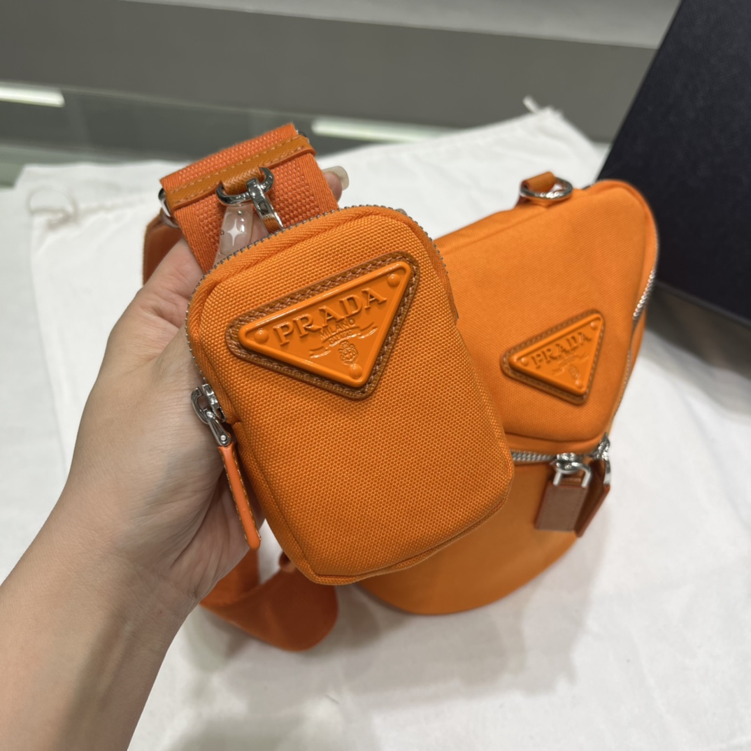 Prada Canvas Shoulder Bag(21-15-15cm)   2VH147 - PerfectKickZ