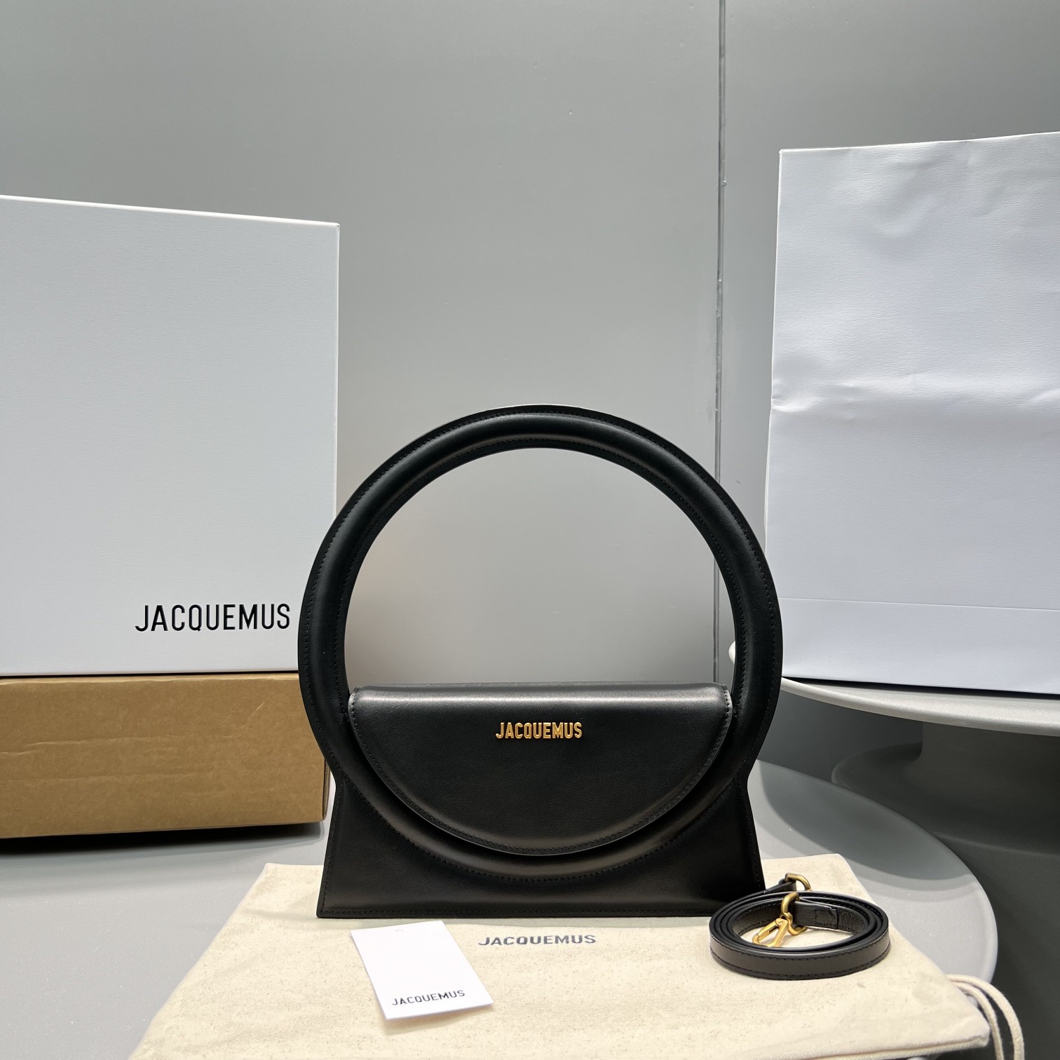 Jacquemus Le Sac Rond Circle Purse In Black(26-13-6cm) - PerfectKickZ