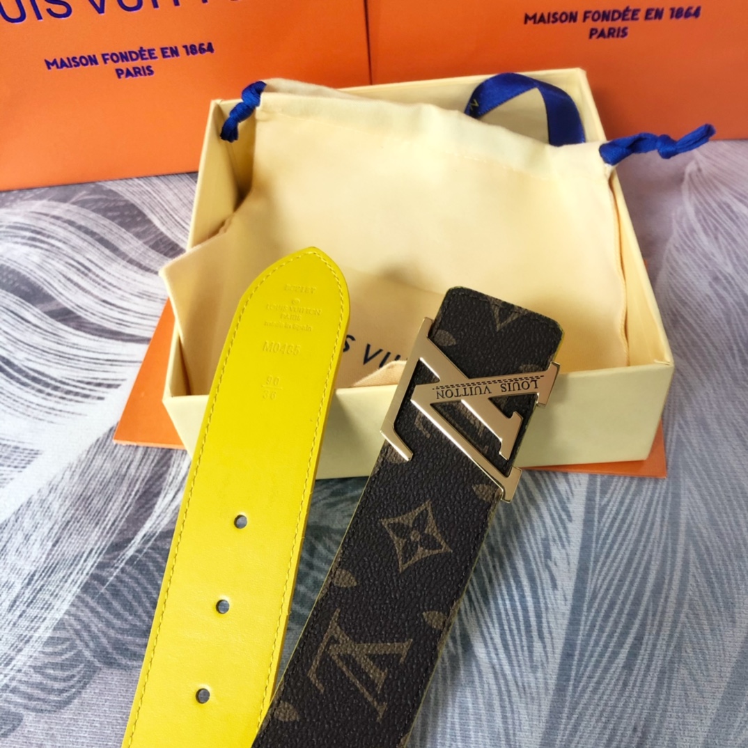 Louis Vuitton LV Pyramide Cities Exclusive 40MM Reversible Belt—London - PerfectKickZ