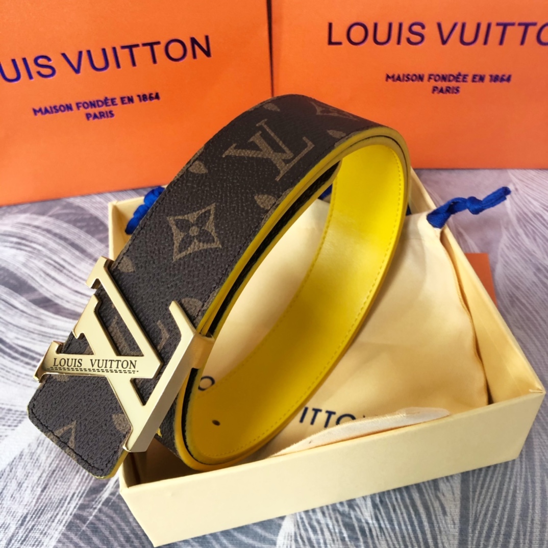 Louis Vuitton LV Pyramide Cities Exclusive 40MM Reversible Belt—London - PerfectKickZ