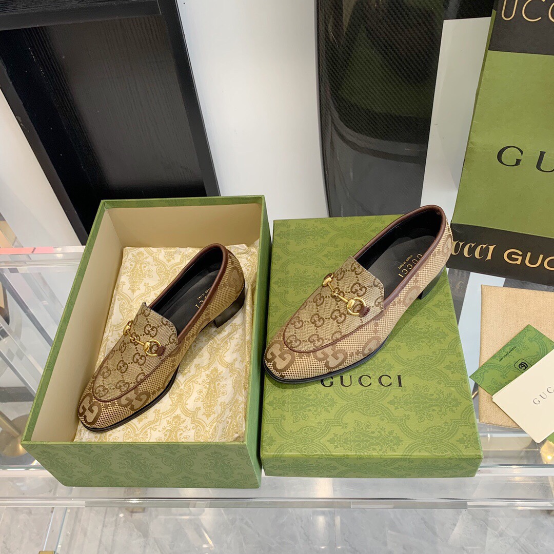 Gucci Women's Maxi GG Gucci Jordaan Loafer - PerfectKickZ