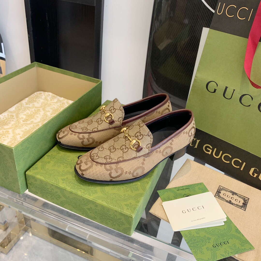 Gucci Women's Maxi GG Gucci Jordaan Loafer - PerfectKickZ