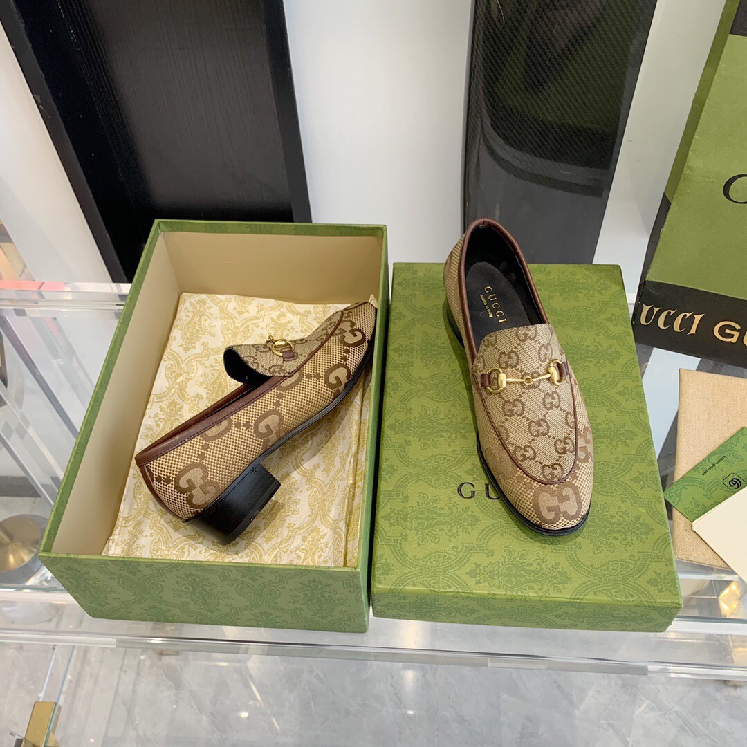 Gucci Women's Maxi GG Gucci Jordaan Loafer - PerfectKickZ