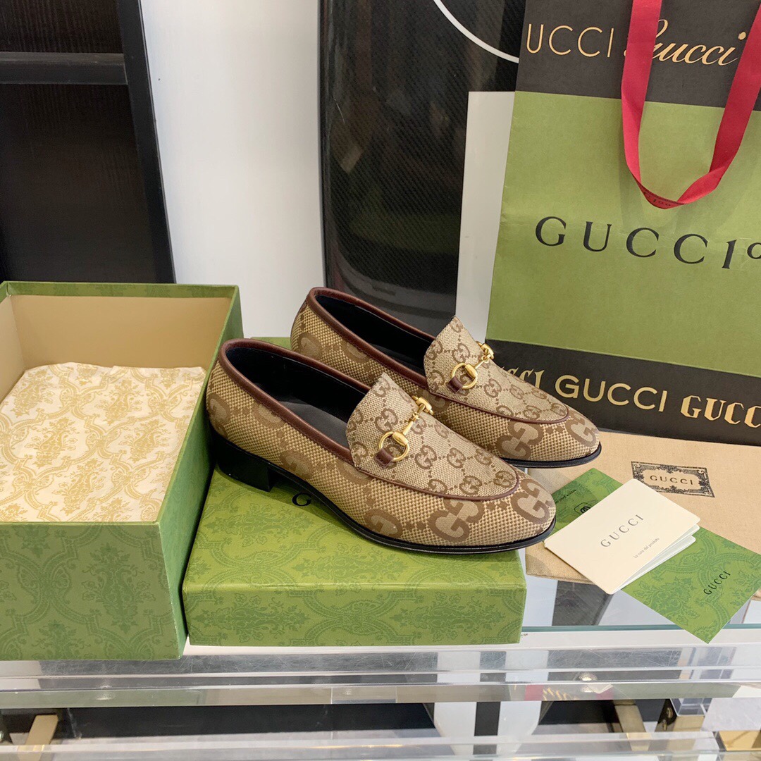 Gucci Women's Maxi GG Gucci Jordaan Loafer - PerfectKickZ