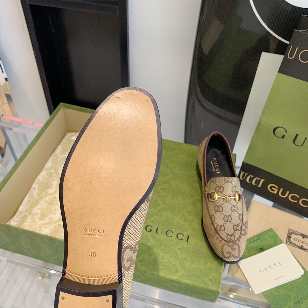 Gucci Women's Maxi GG Gucci Jordaan Loafer - PerfectKickZ