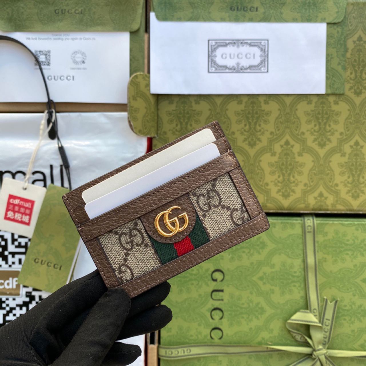 Gucci Ophidia GG Card Case(10-7.5CM) - PerfectKickZ