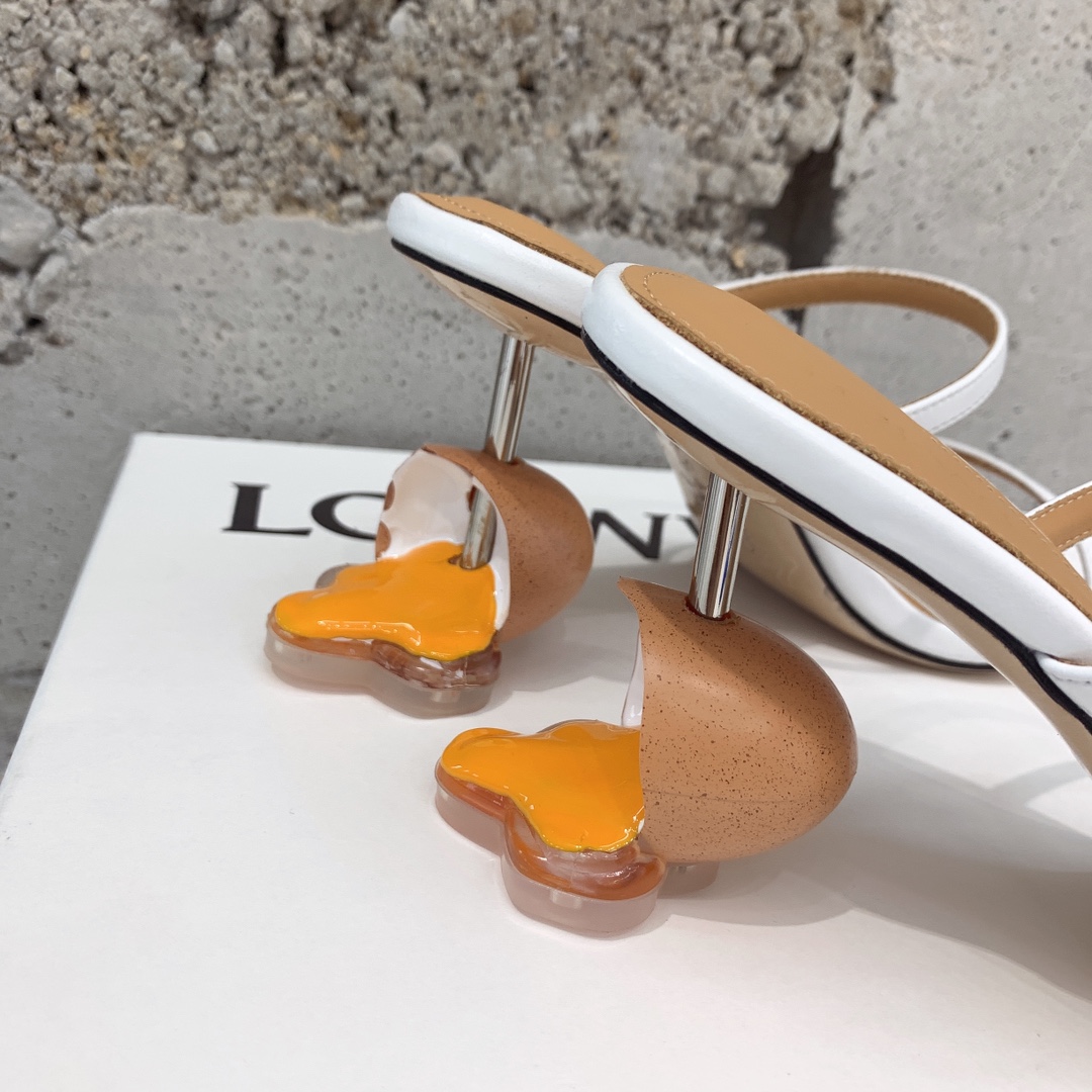 Loewe Broken Egg Sandal In Goatskin - PerfectKickZ