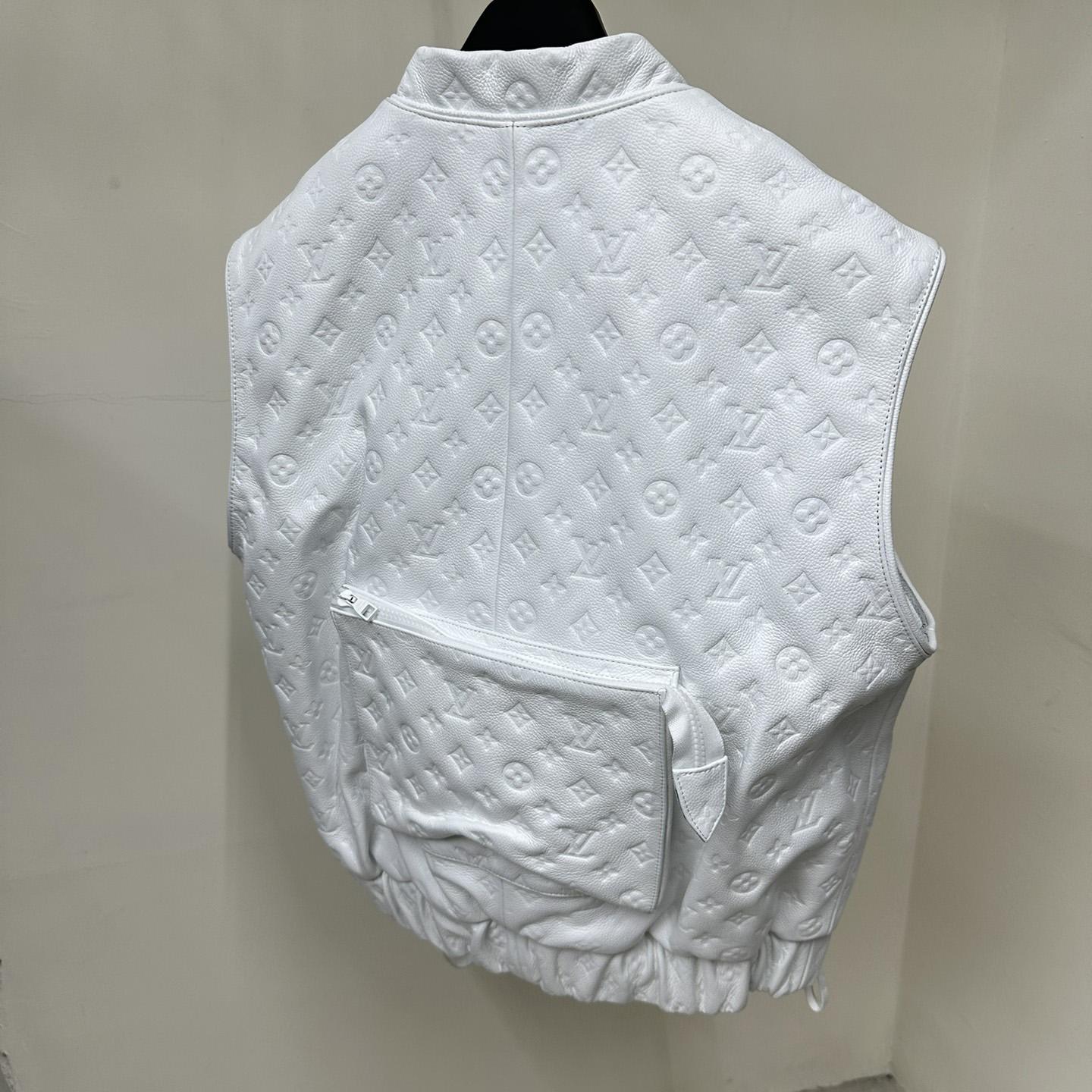 Louis Vuitton Black Monogram Leather Vest - PerfectKickZ