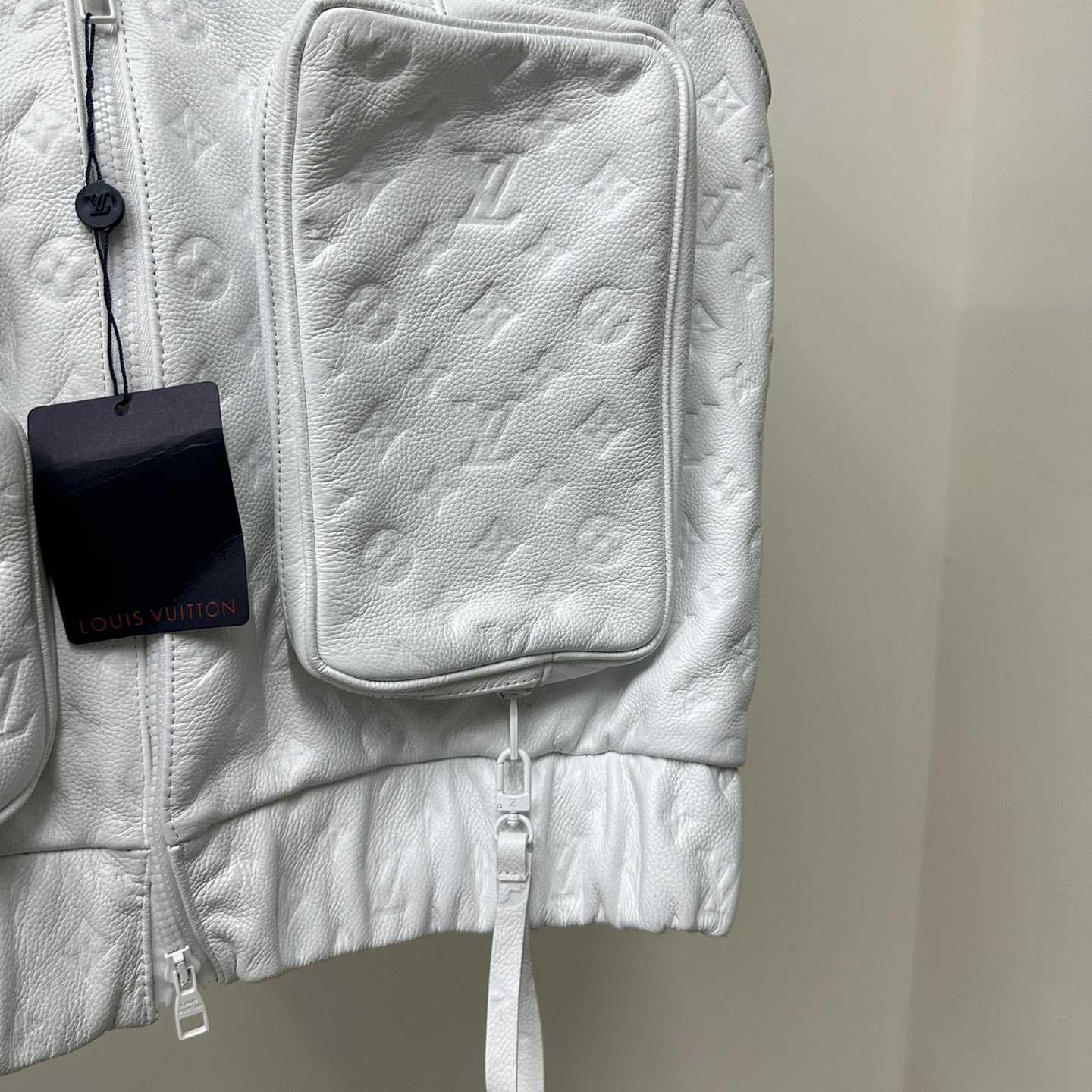 Louis Vuitton Black Monogram Leather Vest - PerfectKickZ