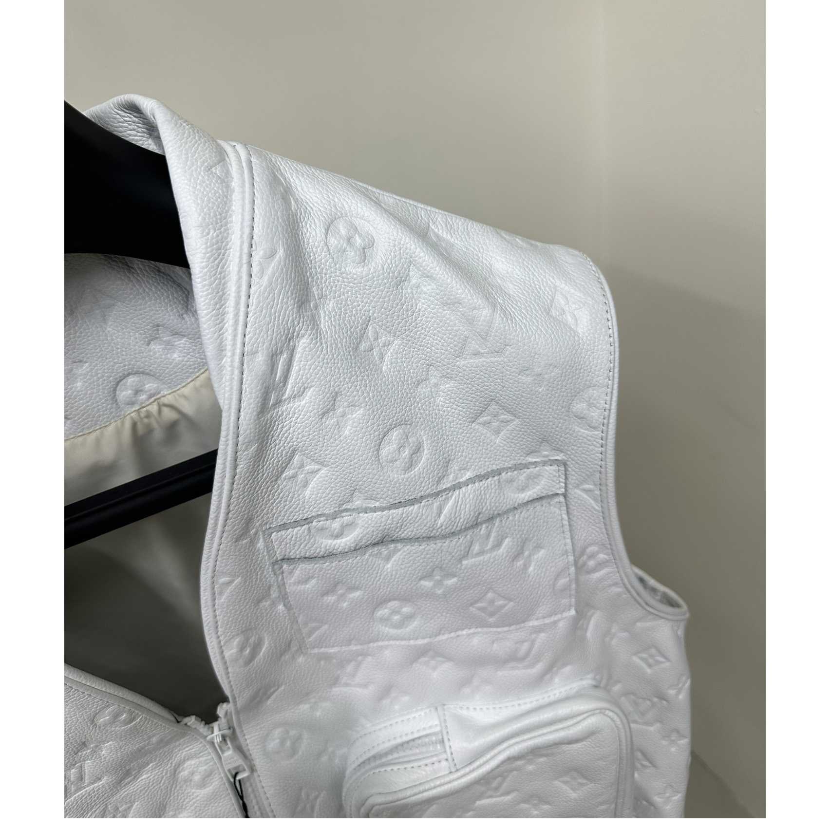 Louis Vuitton Black Monogram Leather Vest - PerfectKickZ