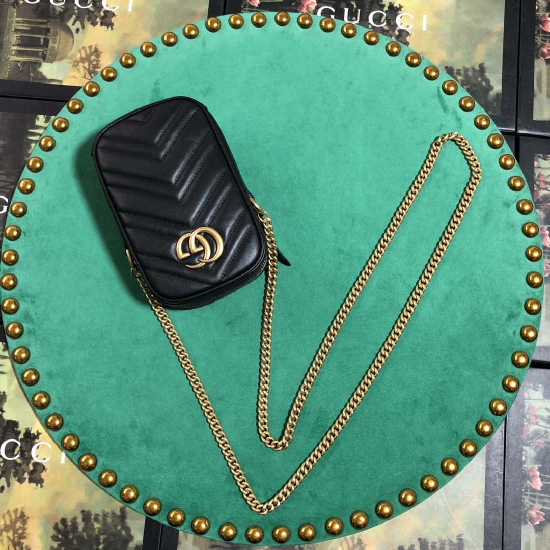 Gucci GG Marmont Mini Bag(10.5-17-5cm) - PerfectKickZ