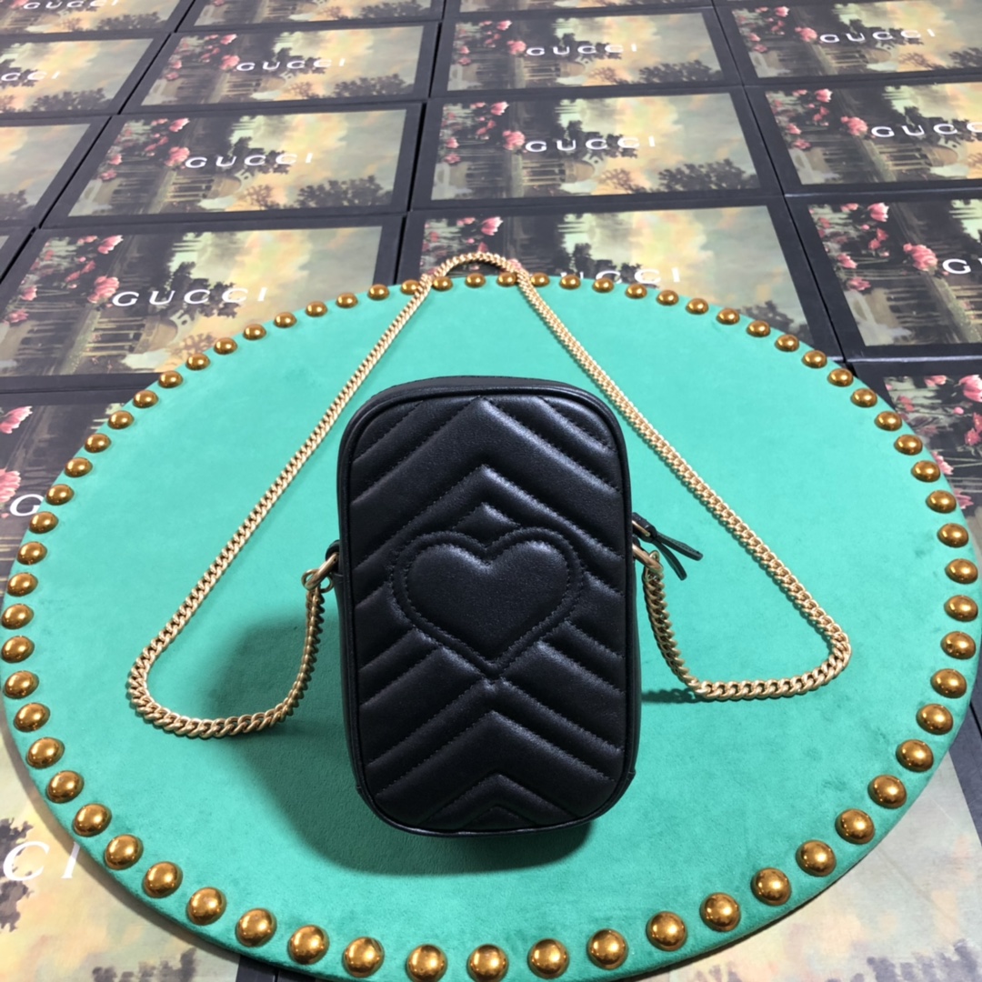 Gucci GG Marmont Mini Bag(10.5-17-5cm) - 
