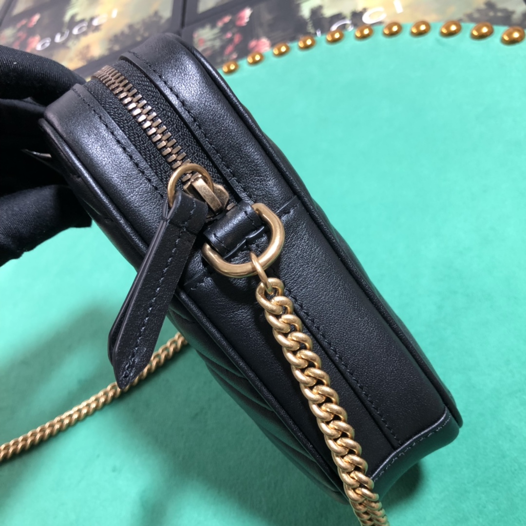 Gucci GG Marmont Mini Bag(10.5-17-5cm) - 