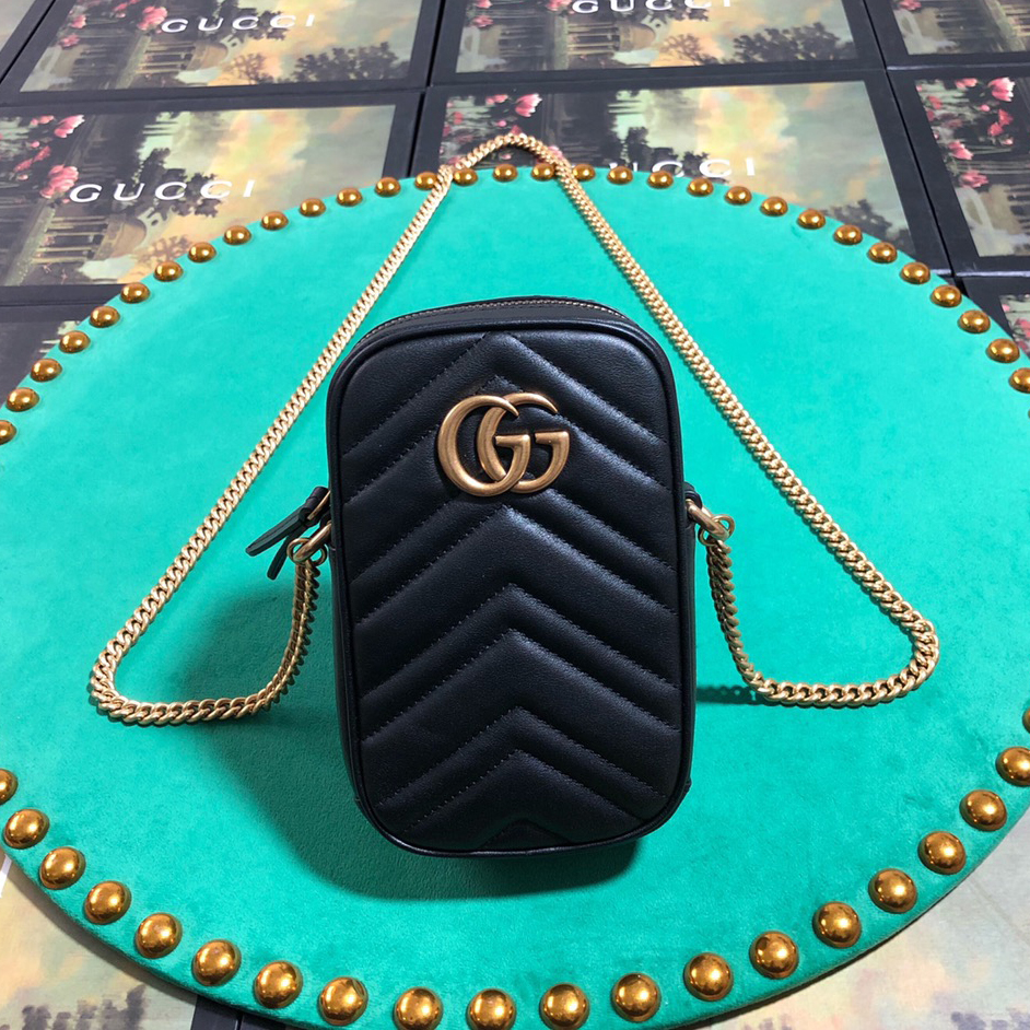 Gucci GG Marmont Mini Bag(10.5-17-5cm) - PerfectKickZ