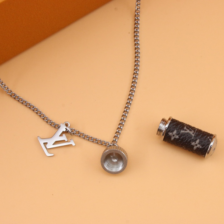 Louis Vuitton Monogram Eclipse Charms Necklace    M63641 - PerfectKickZ