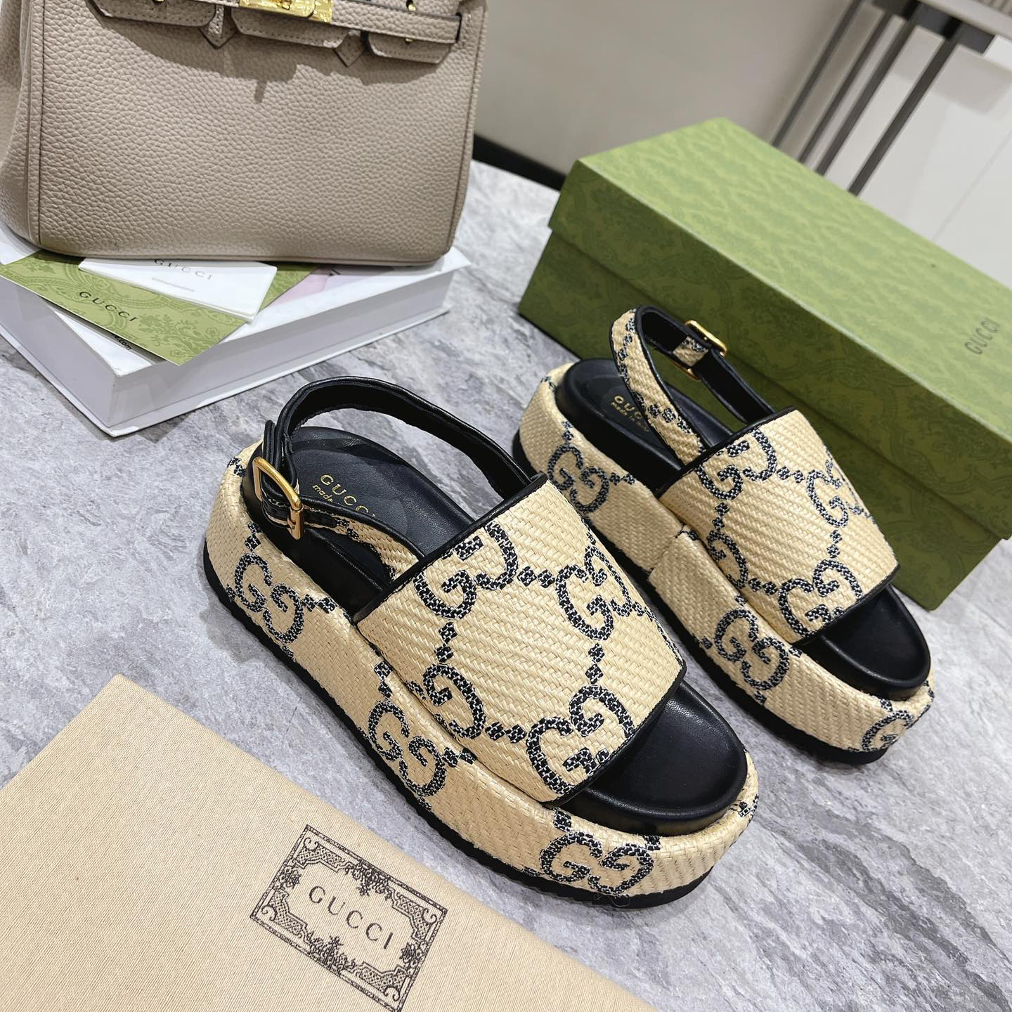 Gucci GG Platform Sandal - PerfectKickZ