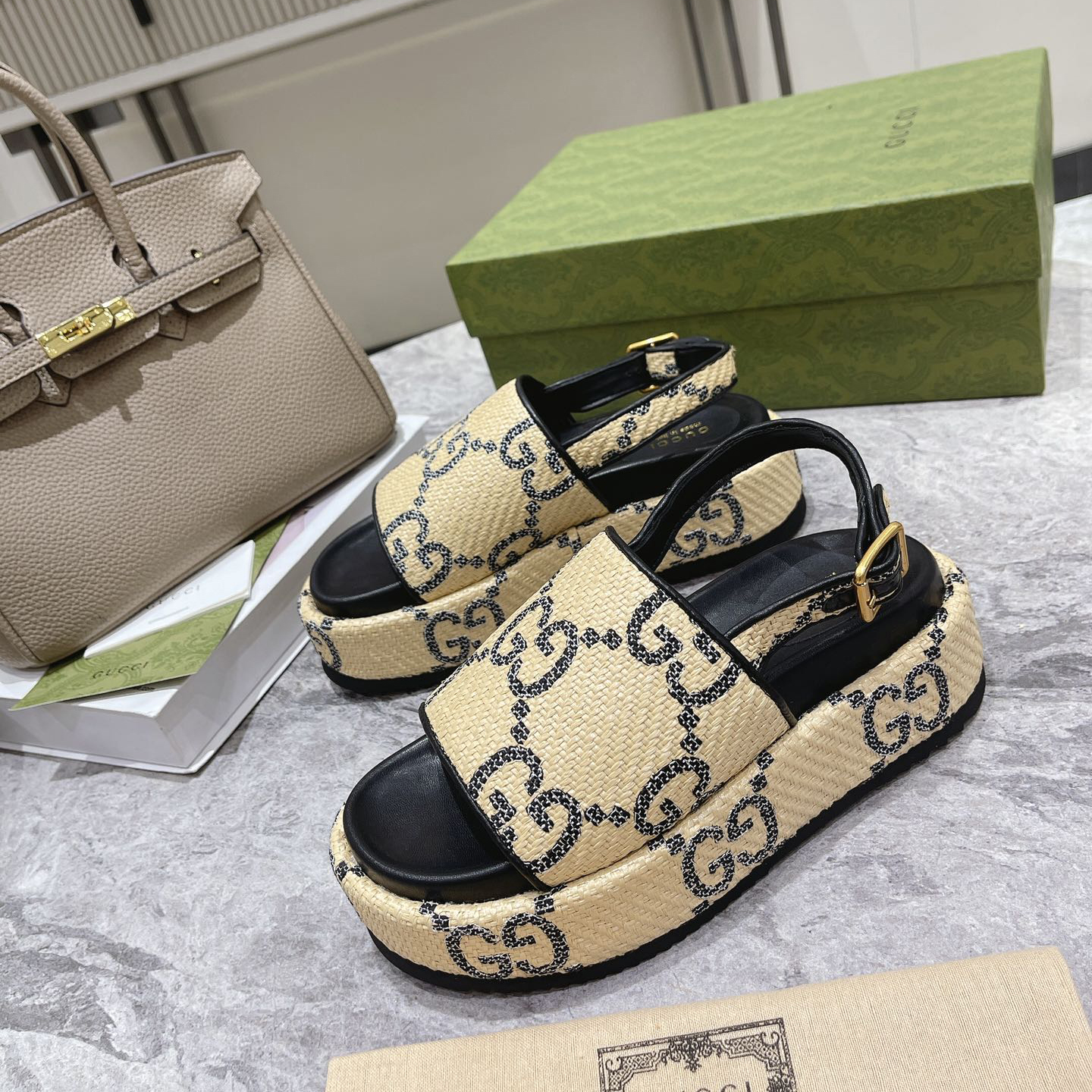 Gucci GG Platform Sandal - PerfectKickZ
